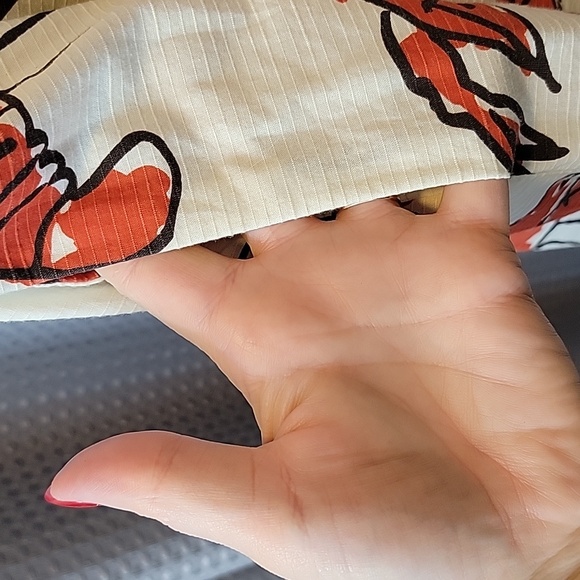 Anthropologie Edmé & Esyllte "Salty Seas" Lobster Print Party Dress Size 2 - Picture 7 of 8